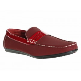 Zapato mocasín JBE rojo - Envío Gratuito