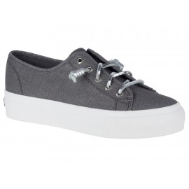 Tenis liso Sperry gris obscuro - Envío Gratuito