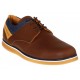 Zapato derby Perry Ellis piel café - Envío Gratuito