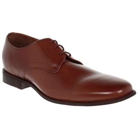 Zapato derby Perry Ellis piel cognac - Envío Gratuito