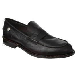 Zapato mocasín Pitti piel negro - Envío Gratuito