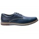 Zapato derby Fenutti piel azul - Envío Gratuito