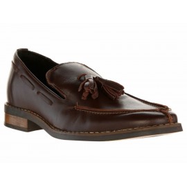 Zapato mocasín Perry Ellis piel café - Envío Gratuito