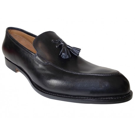 Zapato mocasín Adolfo Carli piel negro - Envío Gratuito