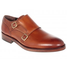 Zapato monk strap Cole Haan piel café - Envío Gratuito