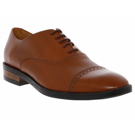 Zapato oxford Fenutti piel cognac - Envío Gratuito