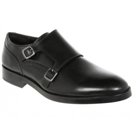 Zapato monk strap Cole Haan piel negro - Envío Gratuito