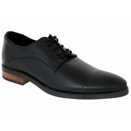 Zapato derby Perry Ellis piel negro - Envío Gratuito