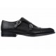 Zapato monk strap Pitti piel negro - Envío Gratuito