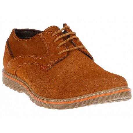 Zapato derby JBE gamuza ocre - Envío Gratuito