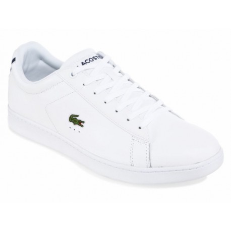 Lacoste Tenis de Piel con Agujeta Blanco - Envío Gratuito