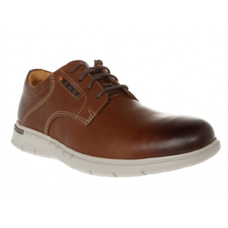 Zapato Clarks Unbyner Lane de piel café - Envío Gratuito