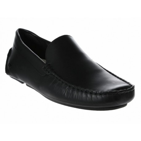 Zapato driver Lacoste piel negro - Envío Gratuito