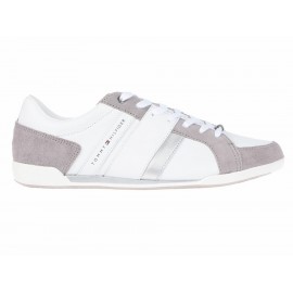 Tenis Tommy Hilfiger piel blanco - Envío Gratuito