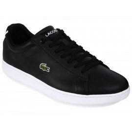 Lacoste Tenis de Piel con Agujeta Negros - Envío Gratuito