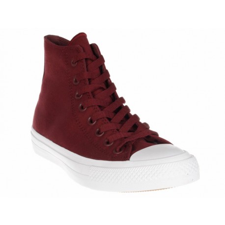 Converse Tenis Bota Chuck II Textil Rojo Oscuro - Envío Gratuito