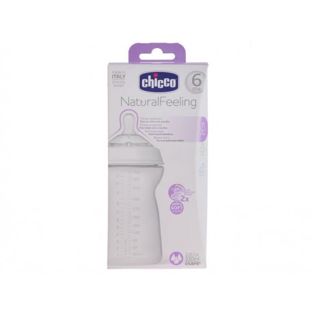 Chicco Biberón Natural Feeling, 330 ml - Envío Gratuito