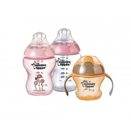 Tommee Tippee Set de Biberones y Vaso de Entrenador para Niña - Envío Gratuito