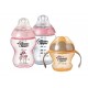 Tommee Tippee Set de Biberones y Vaso de Entrenador para Niña - Envío Gratuito