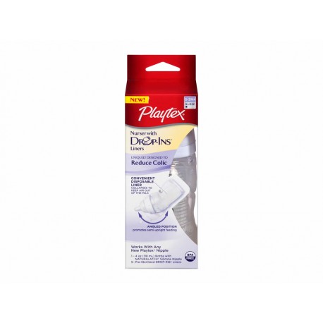 Playtex Biberón con Bolsas Desechables Drop Ins, 4 oz - Envío Gratuito