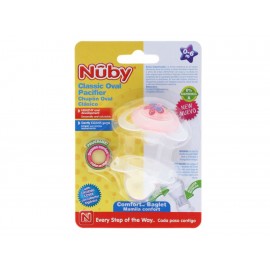 Nuby Chupón Clásico Oval para Niña - Envío Gratuito