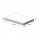 Colchón Memory Foam Baby Placa 95 cm x 140 cm blanco - Envío Gratuito