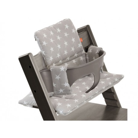 Cojín para Silla Stokke Tripp Trapp de algodón gris - Envío Gratuito