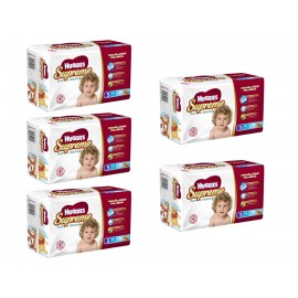 KC HUGGIES SUPREME ETAPA 5 NIÑO CON 5 PAQUETES - Envío Gratuito