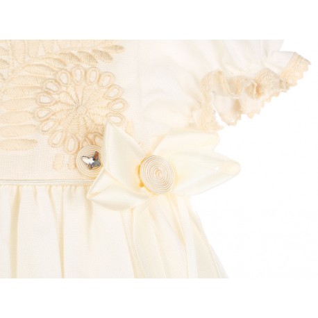 Conjunto para bautizo Fanny Ávila algodón para niña - Envío Gratuito