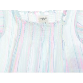 Blusa a rayas Oshkosh de algodón para niña - Envío Gratuito