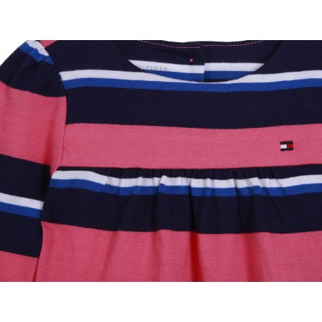 Blusa a rayas Tommy Hilfiger de algodón para niña - Envío Gratuito