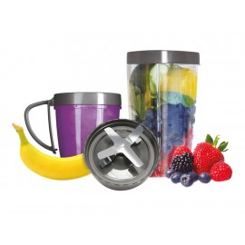 NutriBullet Kit de Vasos y Aspa Transparente/Negro - Envío Gratuito