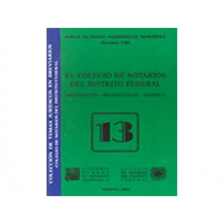 Colegio de Notarios del Distrito Federal 13 - Envío Gratuito