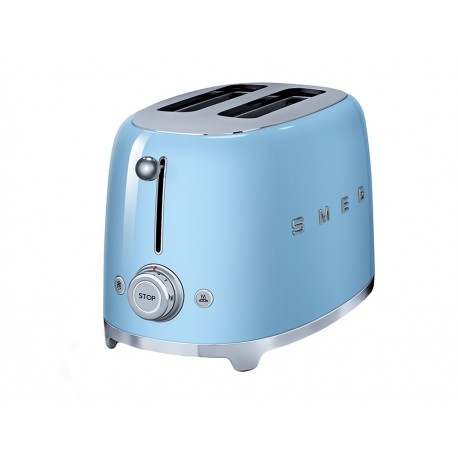 Smeg TSF01PBUS Tostador 2 Rebanadas Azul Pastel - Envío Gratuito