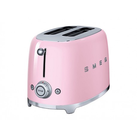 Smeg TSF02PKUS Tostador 4 Rebanadas Rosa - Envío Gratuito