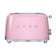 Smeg TSF02PKUS Tostador 4 Rebanadas Rosa - Envío Gratuito