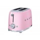 Smeg TSF02PKUS Tostador 4 Rebanadas Rosa - Envío Gratuito